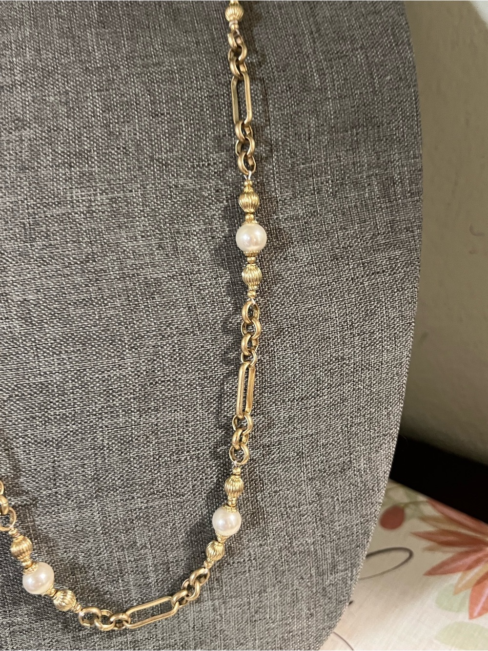 NWT Patricia Nash Gold Chain Necklace with Pearls #PNNK - Picture 5 of 9